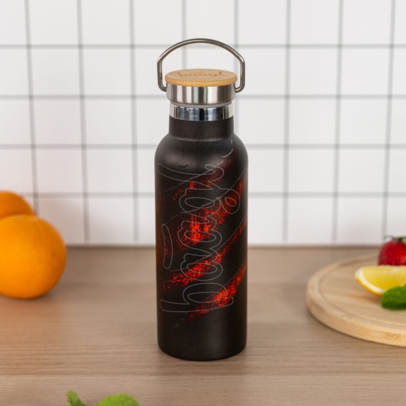 BAAGL Termofľaša s bambusovým viečkom Láva, 500 ml - Baagl