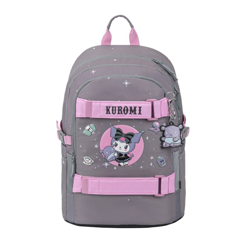 BAAGL SET 3 Skate Kuromi Grey: batoh, penál, sportovní taška GRS - Baagl