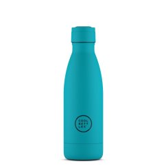 Nerezová termolahev COOL BOTTLES Vivid Turquoise třívrstvá 350 ml