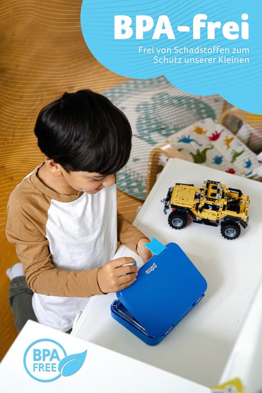 Box na svačinu JARLSON TONI Modrý - 6 přihrádek