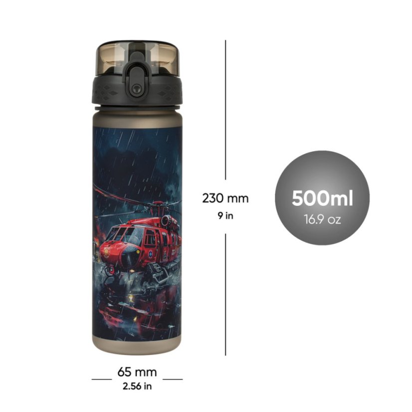 BAAGL Tritanová fľaša na nápoje Záchranári, 500 ml - Baagl