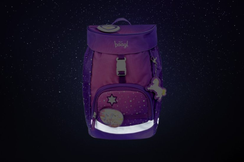 BAAGL SADA 5 Airy Kone Srdce: batoh, peračník, vrecko, zástera, peňaženka - Baagl