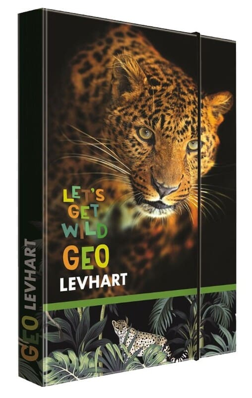 Box na sešity A4 Oxybag Jumbo Geo WILD Levhart