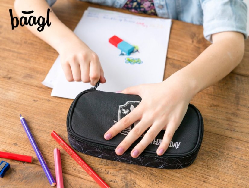 BAAGL Školský peračník etui Wednesday Nevermore - Baagl