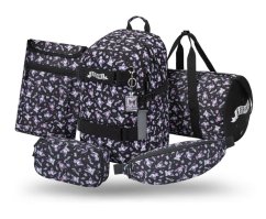 BAAGL SET 5 Skate Kuromi Black: batoh, penál, sportovní taška, ledvinka, obal na notebook GRS - Baagl
