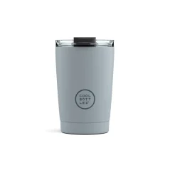 Termohrnček z nehrdzavejúcej ocele COOL BOTTLES Pastelovo šedý 330 ml