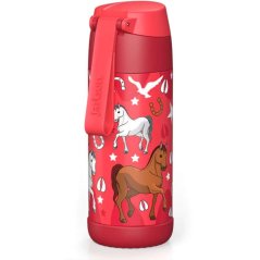 Dětská nerezová termoláhev s brčkem JARLSON CHARLI Kůň 350 ml
