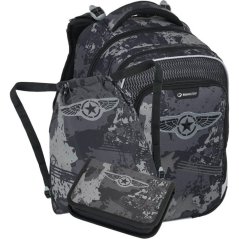 Školský batoh v sete Bagmaster LUMI 24 B Stíhačky - tri diely