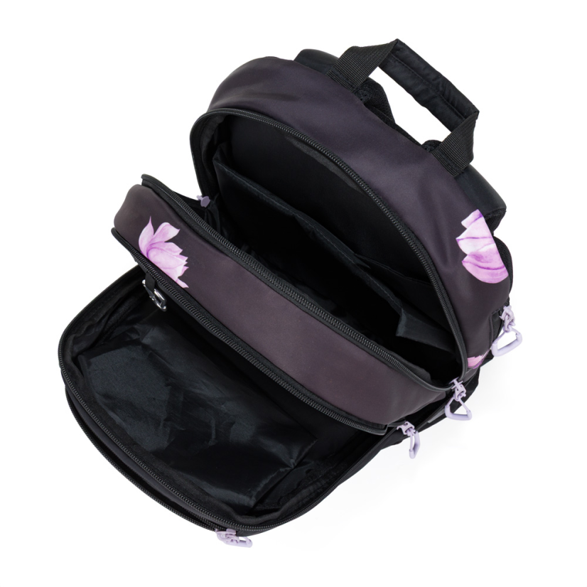 Oxybag Študentský batoh OXY Sport Flowers s puzdrom