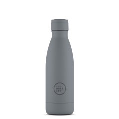 Termo fľaša z nerezovej ocele COOL BOTTLES Pastel Grey trojvrstvová 350 ml