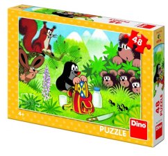 Puzzle Krtek a svačina 48 dílků 26x18cm v krabici 27x19x4cm - Dino