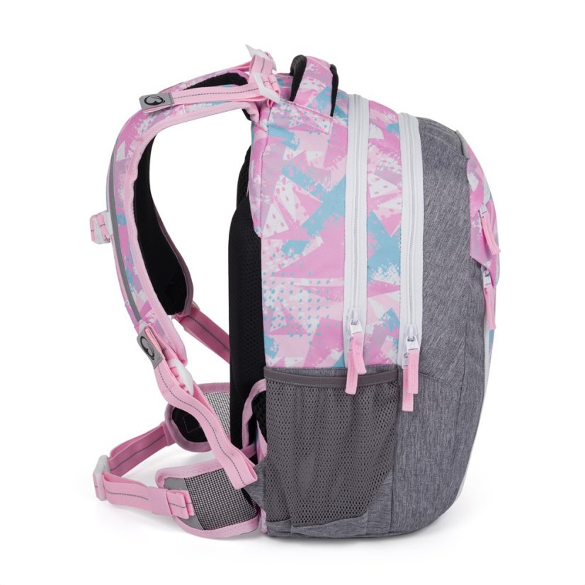 Bagmaster PORTO 24 B školní batoh – růžovo-modrý - Bagmaster