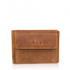 Pánská kožená peněženka s přední kapsičkou Bugatti Volo hnědá