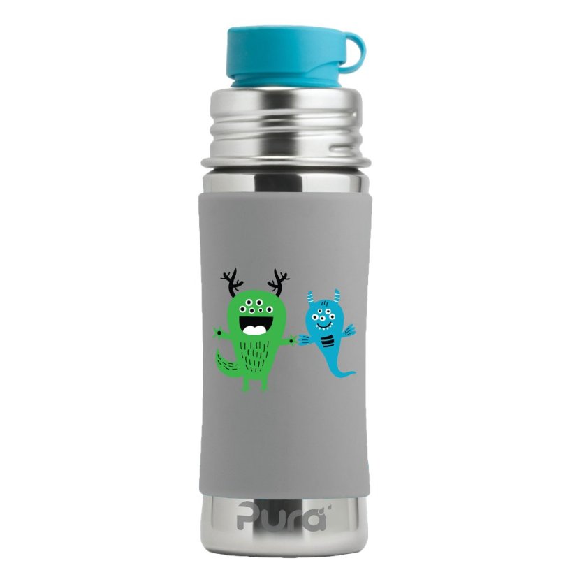 Pura silikónový návlek na fľašu – 260 ml, 325 ml - Monster
