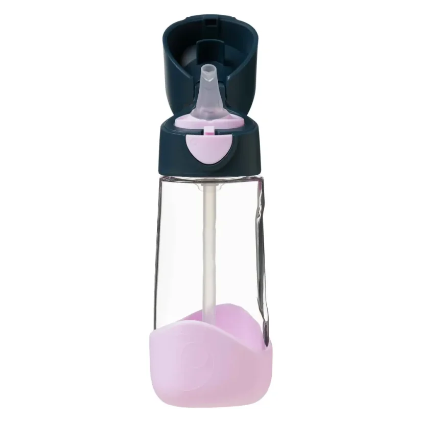 B.Box fľaša na pitie so slamkou 450 ml – Indigo Rose