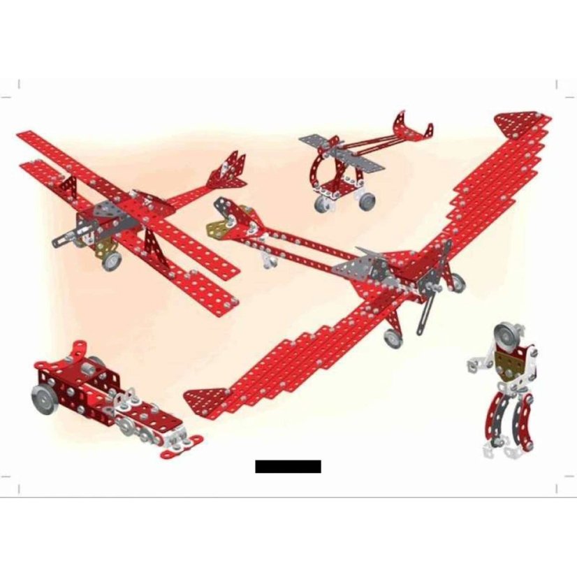 Stavebnice Merkur Red Baron, 680 dílů, 40 modelů