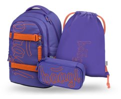 BAAGL SET 3 Skate Max Orange: batoh, penál, sáček   GRS - Baagl
