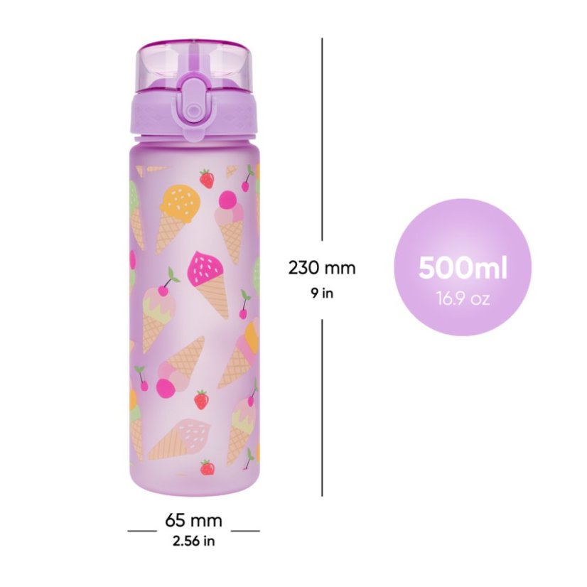 BAAGL Tritanová láhev na pití Lavender, 500 ml - Baagl