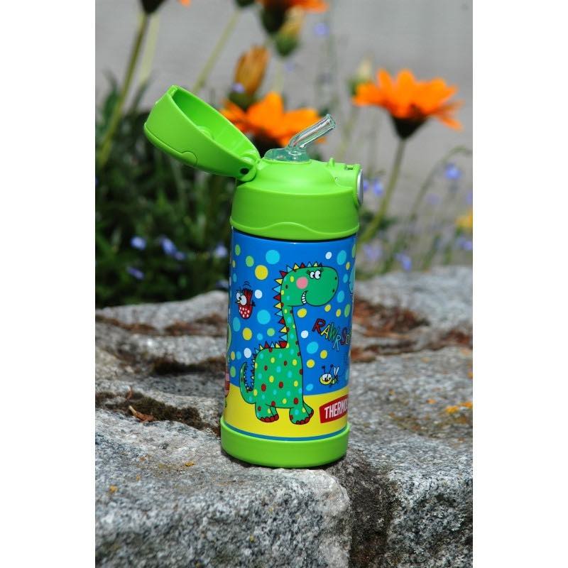 Thermos Funtainer dětská termoska s brčkem 355 ml - dinosaurus