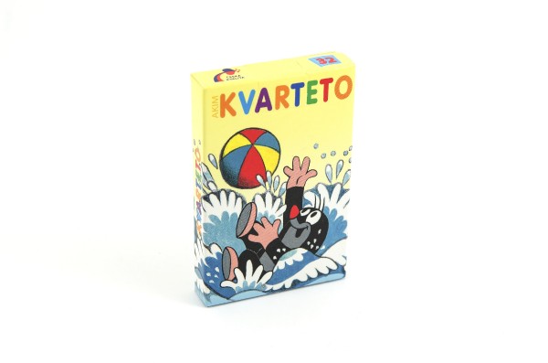 Kvarteto Krtek 1 společenská hra - karty v papírové krabičce 6x9cm - Akim