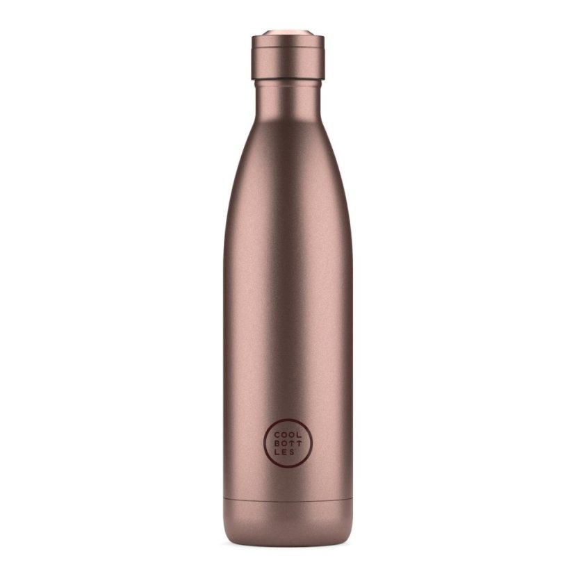 Nerezová termolahev COOL BOTTLES Metallic Rose třívrstvá 750 ml - 2. jakost