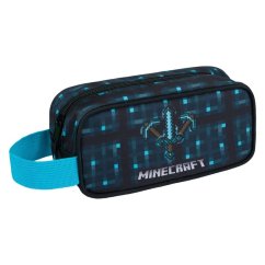 Školní set penál a sáček Baagl Minecraft Blue axe and sword - 2 díly