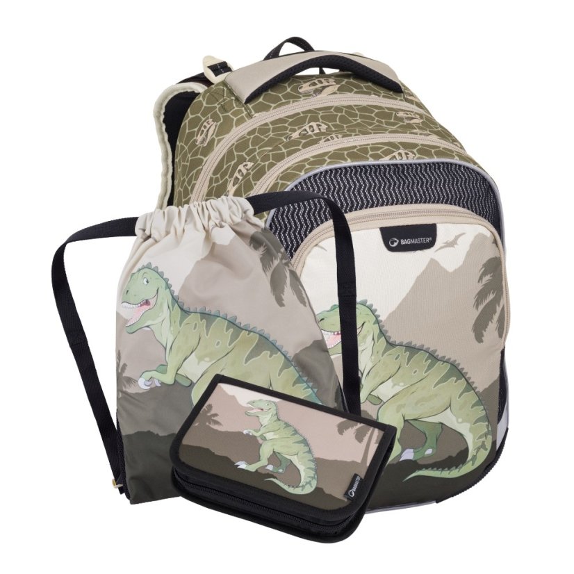 Bagmaster LUMI 24 C malý školní set pro prvňáčky – dinosaurus - Bagmaster