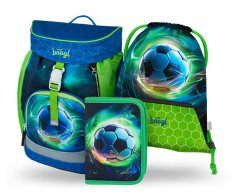 BAAGL 3 SET Airy Fotbal Míč: batoh, penál, sáček - Baagl