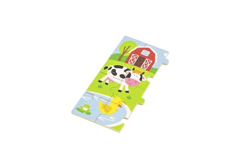 Dřevěné puzzle 24 dílků - farma Viga