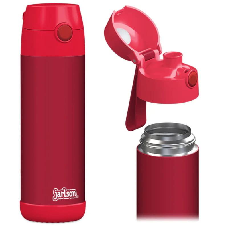Dětská nerezová termoláhev na pití JARLSON MALI Červená 500 ml