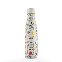 Termo fl'aša z nerezové ocele Cool Bottles Xclusive! Good Vibes trojvrstvová 500 ml