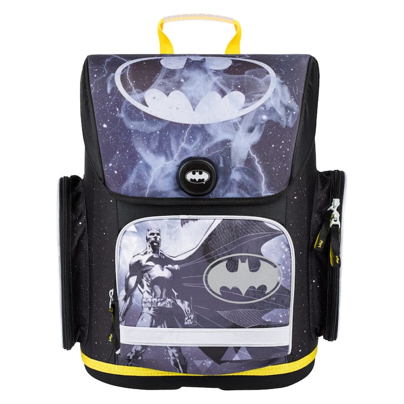 Školní aktovka v setu pro prvňáčky Baagl Ergo Batman Storm - 3 díly