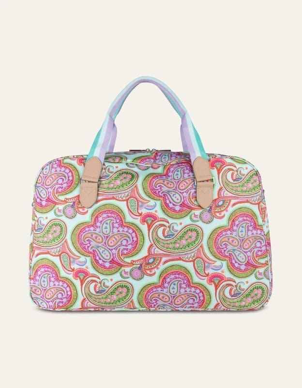 Cestovní taška Oilily Weekender Aqua, kolekce Summer paisley