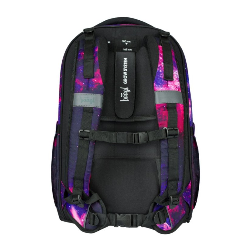 BAAGL SET 5 Skate max Galaxy: batoh, penál, sáček, sportovní taška, ledvinka - Baagl