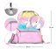 BAAGL 5 SET Airy Rainbow Unicorn: batoh, penál, sáček, peněženka, box