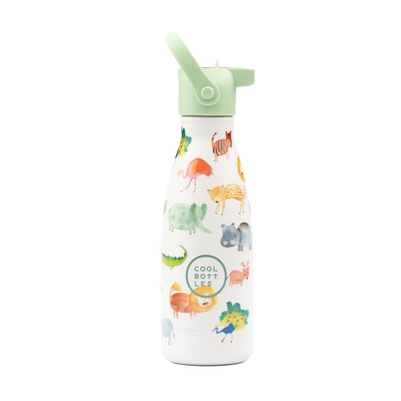 Dětská nerezová termolahev COOL BOTTLES Kids African Safari třívrstvá 260ml 3D - 2. jakost