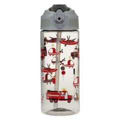 BAAGL Tritanová fľaša na nápoje so slamkou Záchranári, 500 ml - Baagl