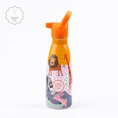 Dětská nerezová termolahev COOL BOTTLES Kids Savannah Kingdom třívrstvá 260ml 3D