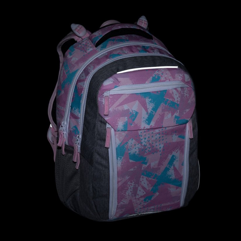 Bagmaster PORTO 24 B školní batoh – růžovo-modrý - Bagmaster