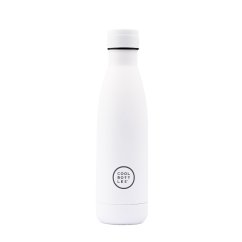Nerezová termolahev COOL BOTTLES Mono White třívrstvá 500ml