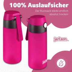 Tritanová fľaša na pitie JARLSON MIKI Pink 500 ml