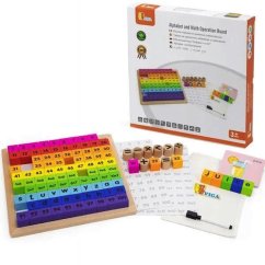 Dřevěná abeceda a matematika Viga