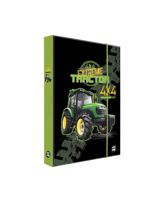 Box na sešity A5 Oxybag traktor černý
