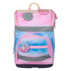 BAAGL SET 5 Zippy Plus Rainbow Unicorn: aktovka, penál, sáček, zástěra, peněženka - Baagl