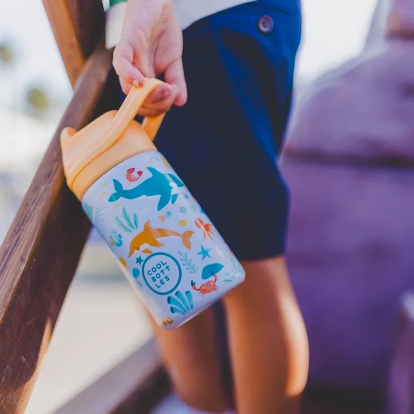 Dětská nerezová termoláhev COOL BOTTLES Kiddie Underwater World 350 ml 3D