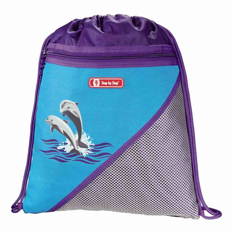 Školská aktovka v sade Step by Step TOUCH Dolphins, certifikát AGR - 5 kusov