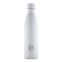 Nerezová termolahev COOL BOTTLES Mono White třívrstvá 750 ml