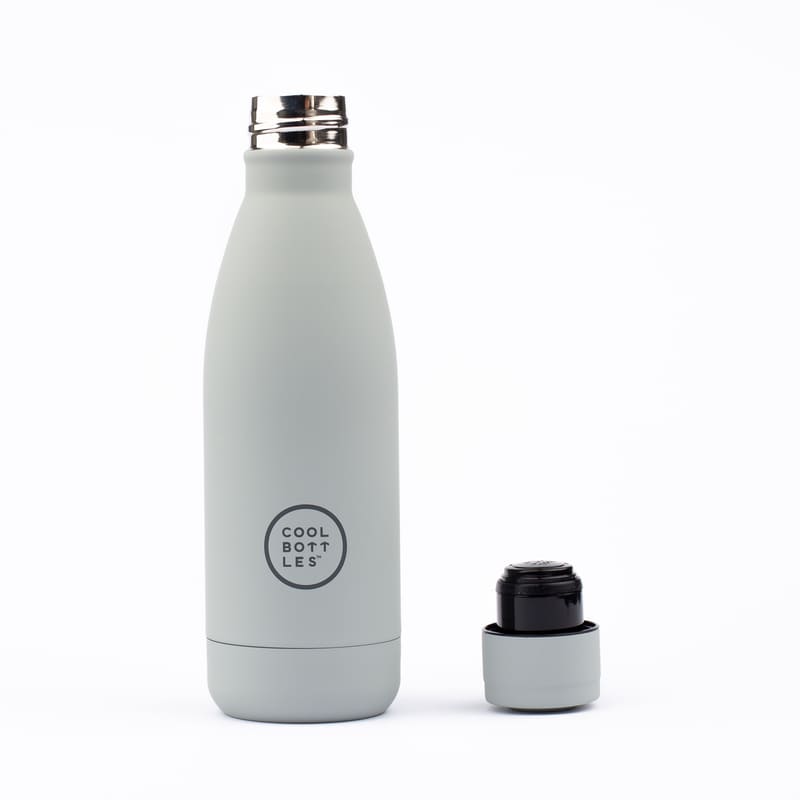 Nerezová termolahev COOL BOTTLES Pastel Grey třívrstvá 350ml