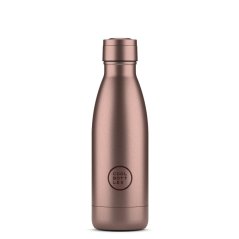 Termo fľaša z nerezovej ocele COOL BOTTLES Metallic Rose trojvrstvová 350 ml
