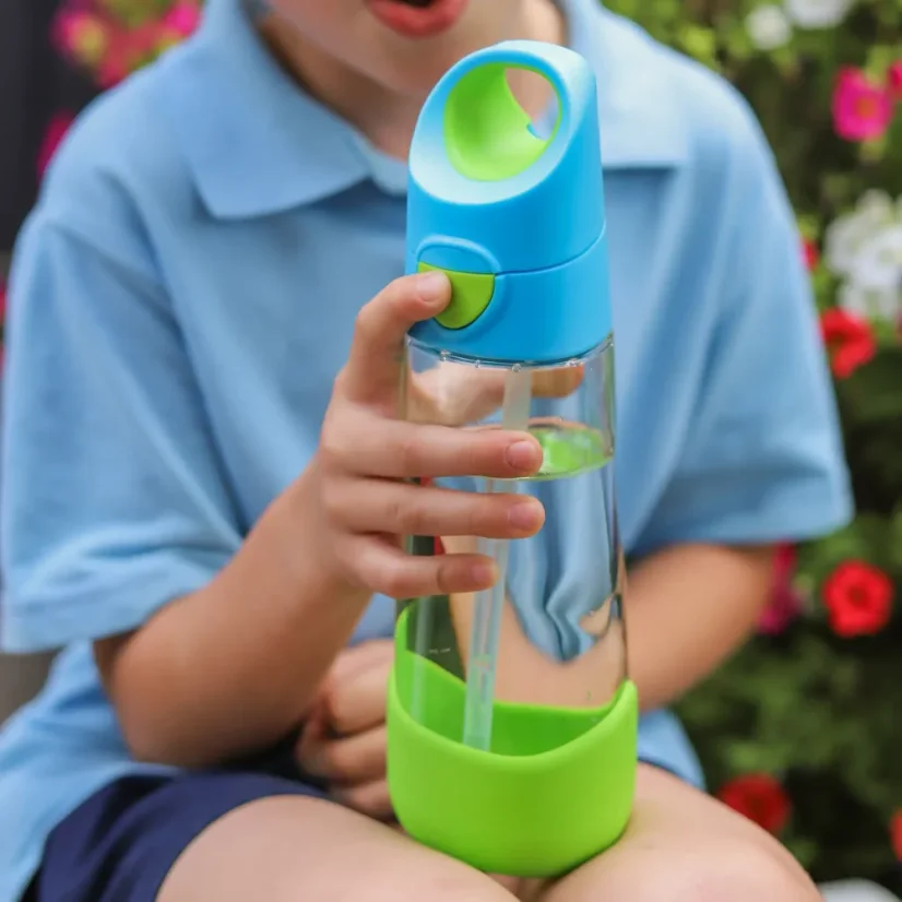 B.Box láhev na pití s brčkem 600 ml – Ocean Breeze